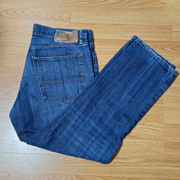 Denim Supply Ralph Lauren vintag Jeans Straight fit distressed 36x28 tag (36x32) - Picture 3 of 16